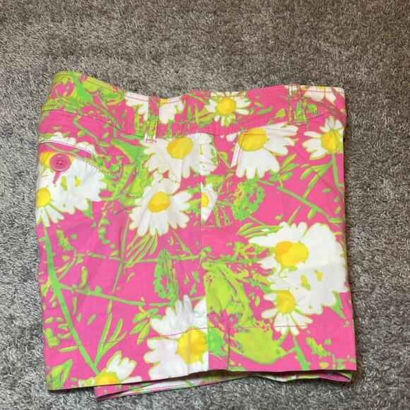 Lilly Pulitzer Pink Label 5" Shorts Size 2 Preppy Beach Pink Floral - Picture 14 of 16